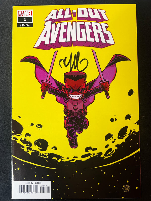 All Out Avengers #1 Signed by Scottie Young
